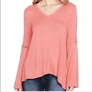 Jessica Simpson Bell Sleeves Tunic Blouse Size S